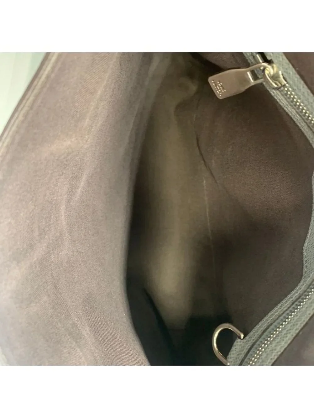 Louis Vuitton Roman MM Shoulder Bag Taiga Inner Campus Gray